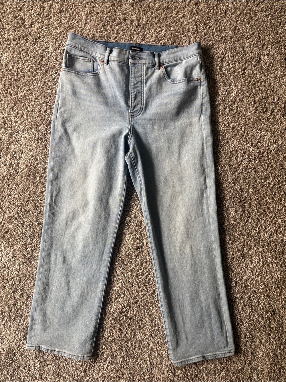 Express Straight Ankle High Rise Button Fly Women’s Jeans - Sz 12